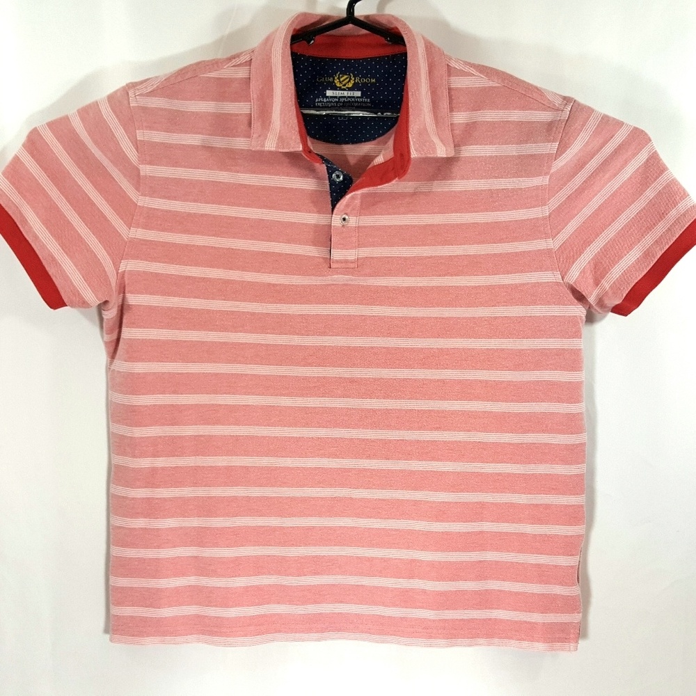 Club Room Pink & white Slim Fit 100% cotton shirt